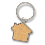branded Santo House Shaped Key Ring, from our range of promotional Metal Keyrings