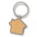branded Santo House Shaped Key Ring, from our range of promotional Metal Keyrings