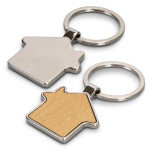 branded Santo House Shaped Key Ring, from our range of promotional Metal Keyrings