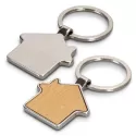 branded Santo House Shaped Key Ring, from our range of promotional Metal Keyrings