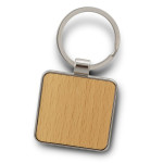 branded Santo Key Ring - Square, from our range of promotional Metal Keyrings