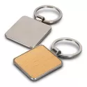 branded Santo Key Ring - Square, from our range of promotional Metal Keyrings