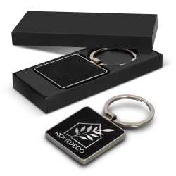 branded Capulet Key Ring - Square, from our range of promotional Metal Keyrings