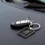 branded Capulet Key Ring - Square, from our range of promotional Metal Keyrings