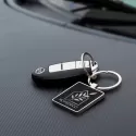 branded Capulet Key Ring - Square, from our range of promotional Metal Keyrings