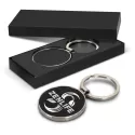 branded Capulet Key Ring - Round, from our range of promotional Metal Keyrings