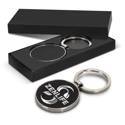 branded Capulet Key Ring - Round, from our range of promotional Metal Keyrings