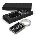 branded Capulet Key Ring - Rectangle, from our range of promotional Metal Keyrings