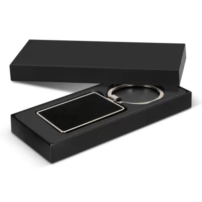branded Capulet Key Ring - Rectangle, from our range of promotional Metal Keyrings