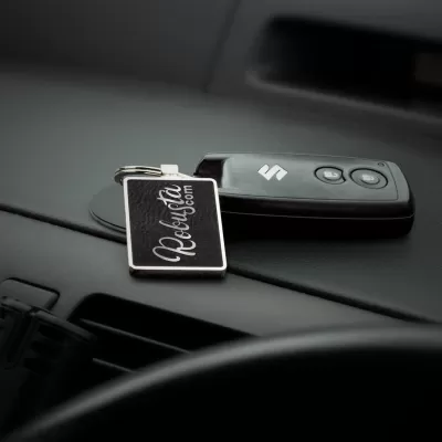 branded Capulet Key Ring - Rectangle, from our range of promotional Metal Keyrings