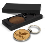 branded Santo Key Ring - Round, from our range of promotional Metal Keyrings
