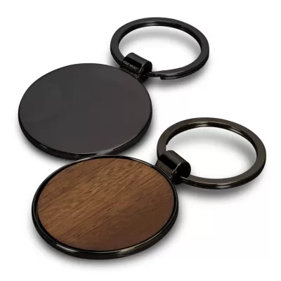 branded Santo Key Ring - Round, from our range of promotional Metal Keyrings