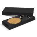 branded Santo Key Ring - Round, from our range of promotional Metal Keyrings