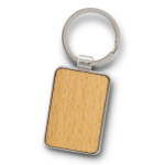 branded Santo Key Ring - Rectangle, from our range of promotional Metal Keyrings