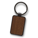 branded Santo Key Ring - Rectangle, from our range of promotional Metal Keyrings