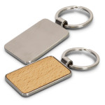 branded Santo Key Ring - Rectangle, from our range of promotional Metal Keyrings