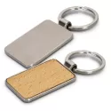 branded Santo Key Ring - Rectangle, from our range of promotional Metal Keyrings