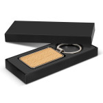 branded Santo Key Ring - Rectangle, from our range of promotional Metal Keyrings