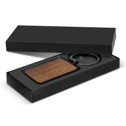 branded Santo Key Ring - Rectangle, from our range of promotional Metal Keyrings