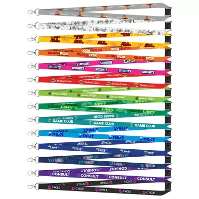 branded Colour Max Lanyard 16mm, from our range of promotional Custom Printed Lanyards