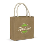 branded Monza Starch Jute Tote Bag, from our range of promotional Jute Shopping &amp; Tote Bags