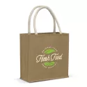 branded Monza Starch Jute Tote Bag, from our range of promotional Jute Shopping &amp; Tote Bags