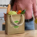 branded Monza Starch Jute Tote Bag, from our range of promotional Jute Shopping &amp; Tote Bags