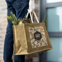 branded Torino Starch Jute Tote Bag, from our range of promotional Jute Shopping &amp; Tote Bags