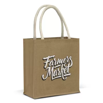 branded Lanza Starch Jute Tote Bag, from our range of promotional Jute Shopping & Tote Bags