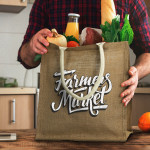 branded Lanza Starch Jute Tote Bag, from our range of promotional Jute Shopping &amp; Tote Bags
