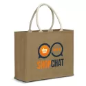 branded Modena Starch Jute Tote Bag, from our range of promotional Jute Shopping &amp; Tote Bags