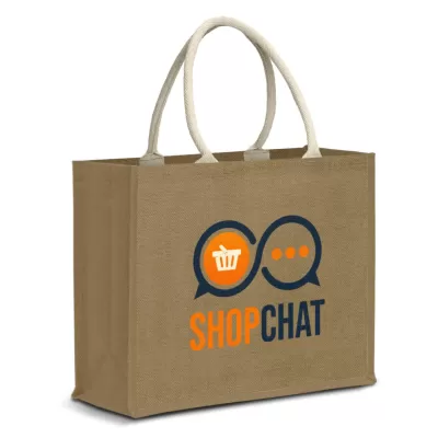 branded Modena Starch Jute Tote Bag, from our range of promotional Jute Shopping & Tote Bags