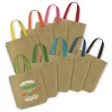 branded Thera Jute Tote Bag - Coloured Handles, from our range of promotional Jute Shopping &amp; Tote Bags