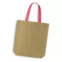 branded Thera Jute Tote Bag - Coloured Handles, from our range of promotional Jute Shopping &amp; Tote Bags