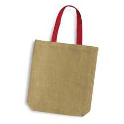 branded Thera Jute Tote Bag - Coloured Handles, from our range of promotional Jute Shopping & Tote Bags