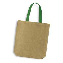 branded Thera Jute Tote Bag - Coloured Handles, from our range of promotional Jute Shopping & Tote Bags