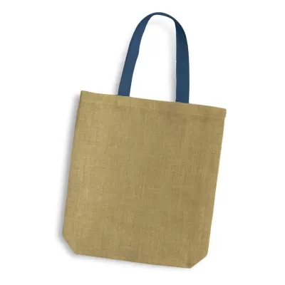 branded Thera Jute Tote Bag - Coloured Handles, from our range of promotional Jute Shopping & Tote Bags