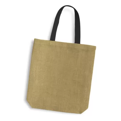 branded Thera Jute Tote Bag - Coloured Handles, from our range of promotional Jute Shopping & Tote Bags
