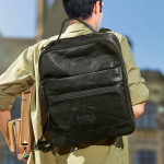 Backpacks  - Pierre Cardin Leather Backpack