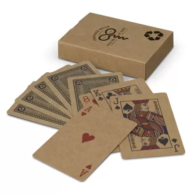 branded Natura Kraft Playing Cards, from our range of promotional Toys, Games & Novelties