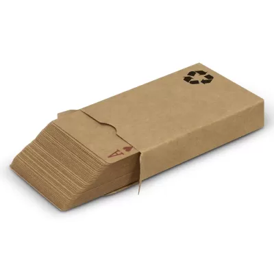branded Natura Kraft Playing Cards, from our range of promotional Toys, Games & Novelties