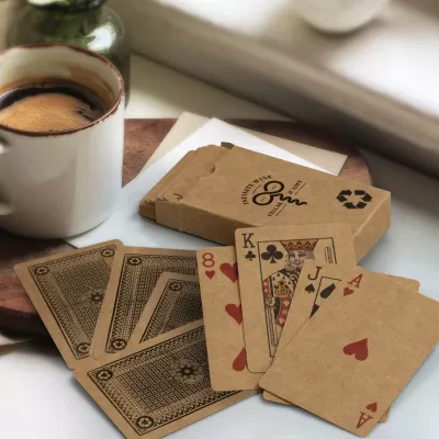 branded Natura Kraft Playing Cards, from our range of promotional Toys, Games & Novelties