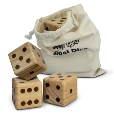 branded Wooden Yard Dice Game, from our range of promotional Toys, Games & Novelties