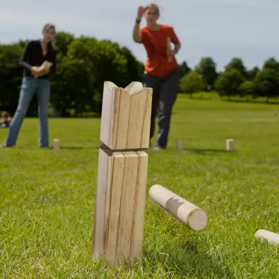 branded Kubb Wooden Game, from our range of promotional Executive Toys and Games