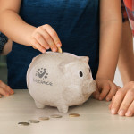 branded Natura Piggy Bank, from our range of promotional Money Boxes