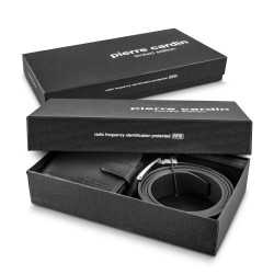 Corporate Travel Wallets - Pierre Cardin Leather Wallet Belt Gift Set