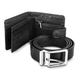 branded Pierre Cardin Leather Wallet Belt Gift Set, from our range of promotional Corporate Travel Wallets