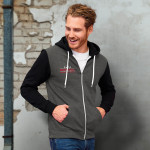 branded SOLS Silver Unisex Zipped Sweatshirt, from our range of promotional Hoodies