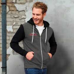 branded SOLS Silver Unisex Zipped Sweatshirt, from our range of promotional Hoodies