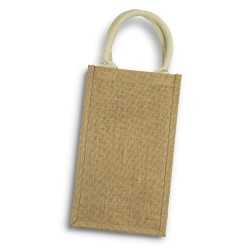 Wine Holders & Carriers - Serena Jute Double Wine Carrier